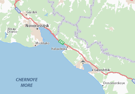Kabardinka Map