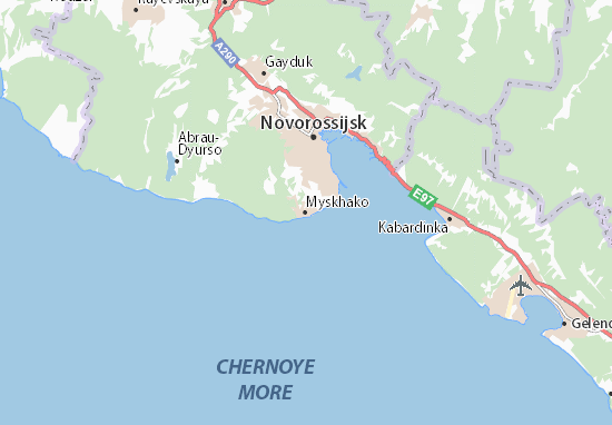 Mapa Myskhako