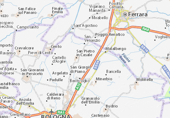 Karte Stadtplan Cenacchio