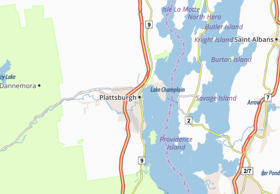 Mapa Plattsburgh
