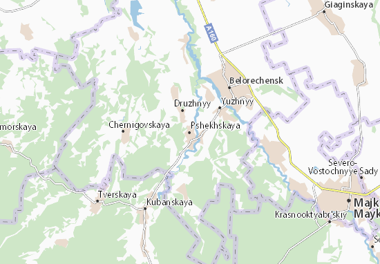 Mapa Pshekhskaya