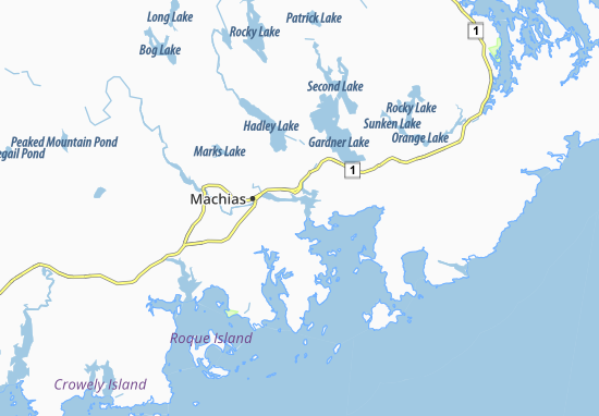 Mapa Machiasport