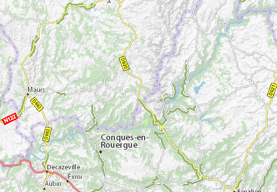 Montsalvy Map