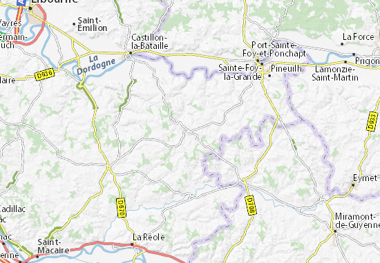 Pellegrue Map
