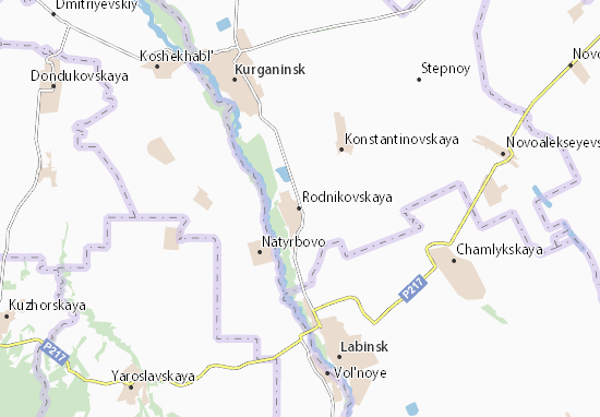 Karte Stadtplan Rodnikovskaya