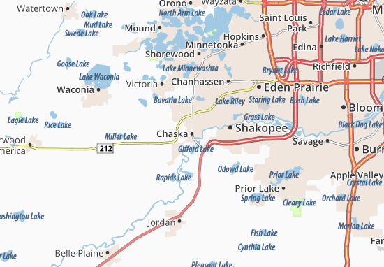 Karte Stadtplan Chaska