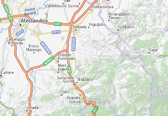 Mapa Carezzano Maggiore