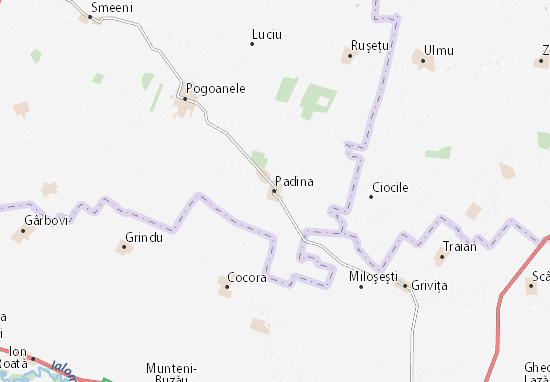 Karte Stadtplan Padina