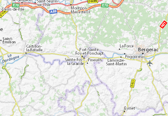 Mappe-Piantine Sainte-Foy-la-Grande