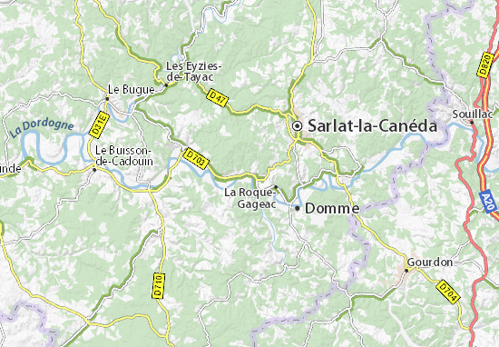 Mapa Beynac-et-Cazenac