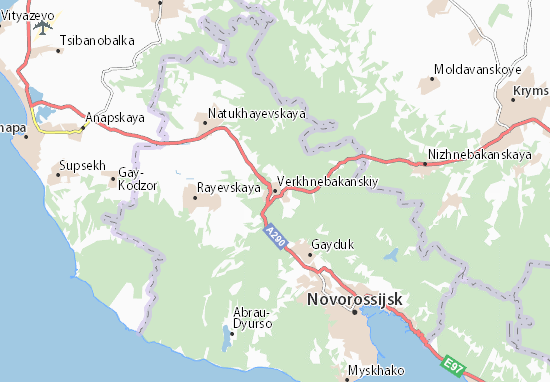 Verkhnebakanskiy Map