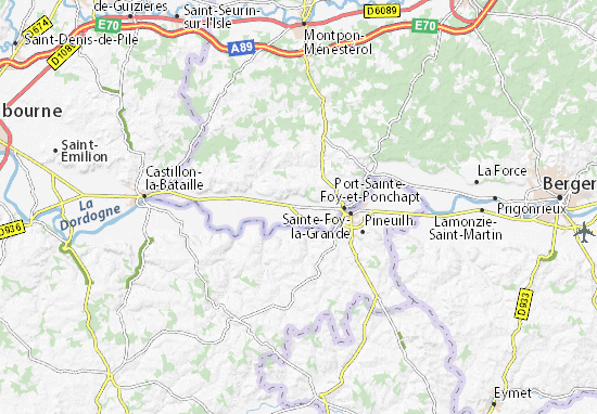 Karte Stadtplan Saint-Antoine-de-Breuilh