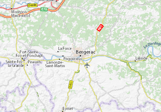 Mapa Bergerac