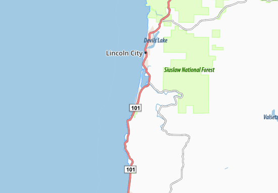 Mapa Lincoln Beach