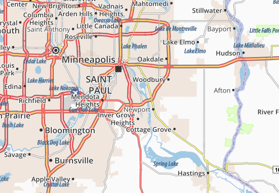 Karte Stadtplan South Saint Paul