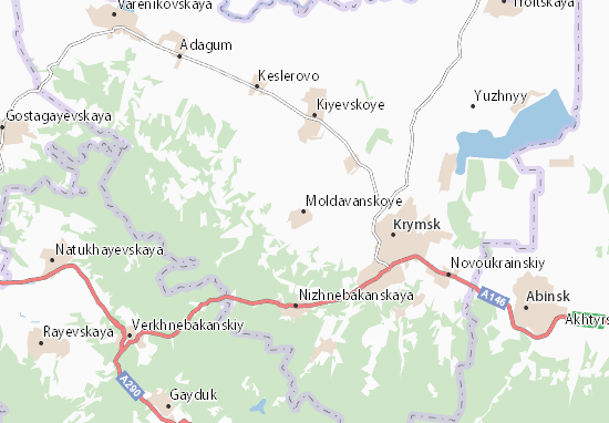 Mapa Moldavanskoye
