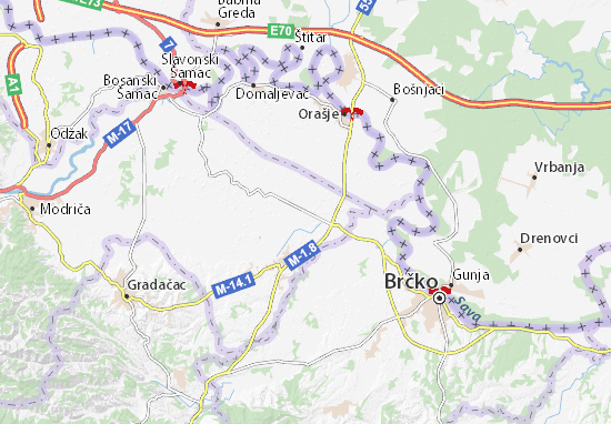 Karte Stadtplan Donji Žabar