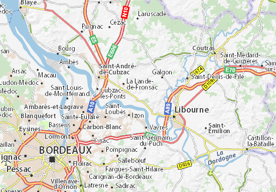 Kaart Plattegrond Lugon-et-l&#x27;Île-du-Carnay
