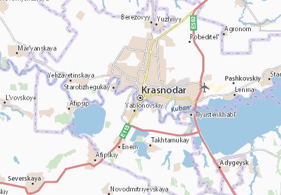 Karte Stadtplan Krasnodar