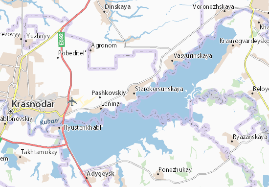 Karte Stadtplan Starokorsunskaya