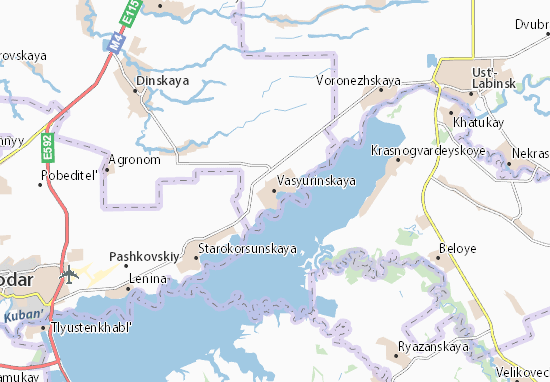 Karte Stadtplan Vasyurinskaya