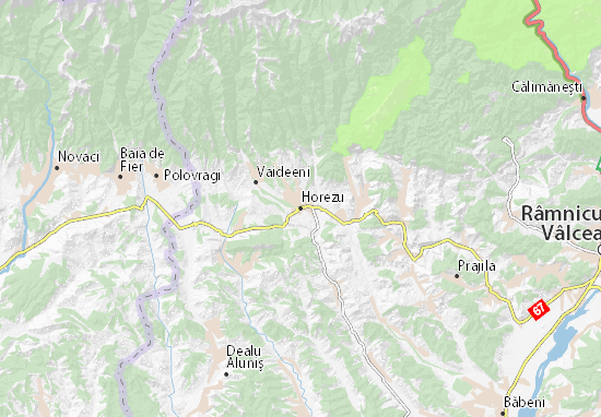 Mapa Horezu