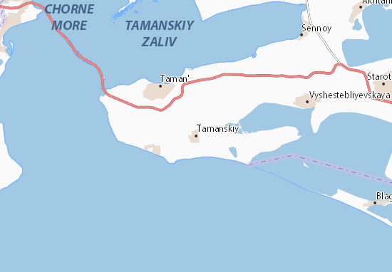 Mapa Tamanskiy