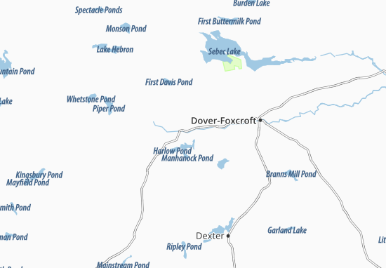 Mapa Sangerville