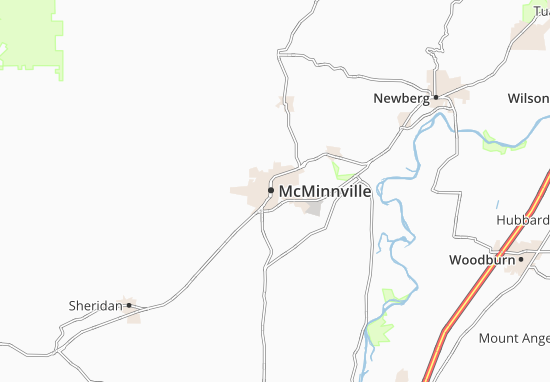 Karte Stadtplan McMinnville