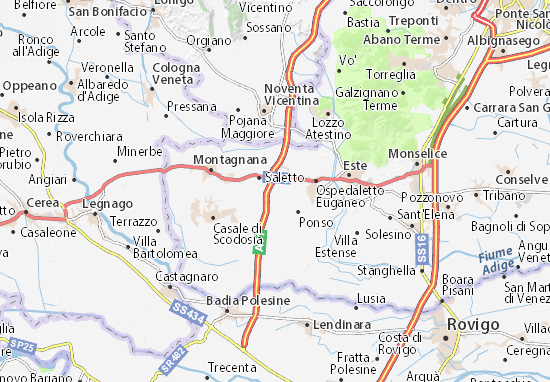 Carte-Plan Santa Margherita d&#x27;Adige