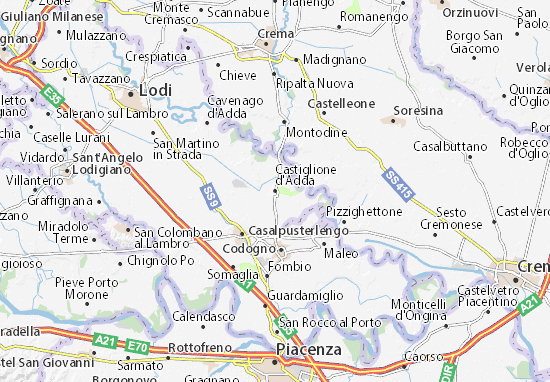 Castiglione d&#x27;Adda Map