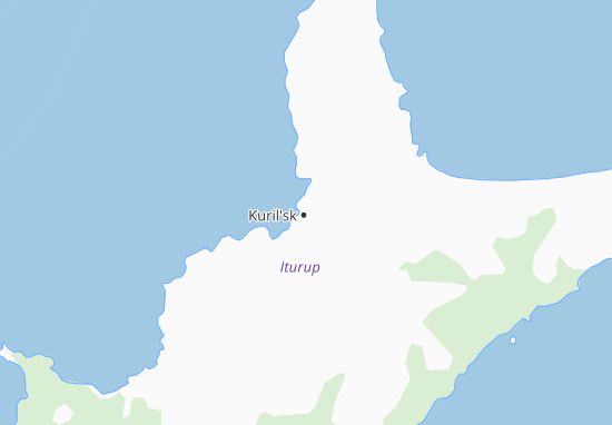 Mapa Kuril&#x27;sk