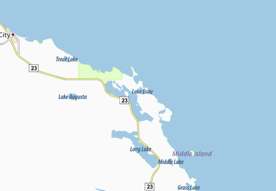 Kaart Plattegrond Presque Isle