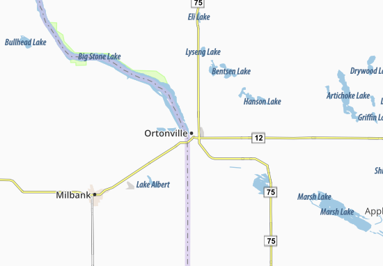 Mapa Ortonville