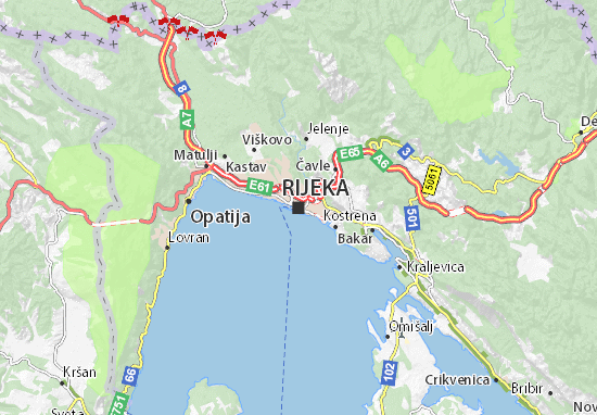 Mapa Rijeka
