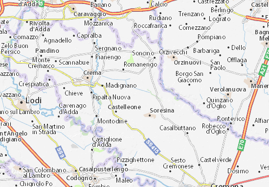 Karte Stadtplan Trigolo
