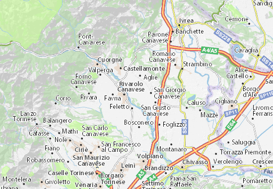 Karte Stadtplan Ciconio