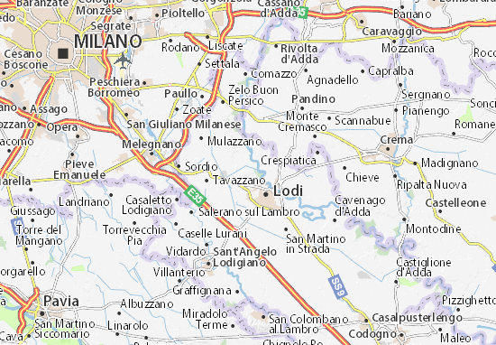 Karte Stadtplan Montanaso Lombardo