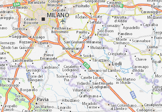 Karte Stadtplan Sordio