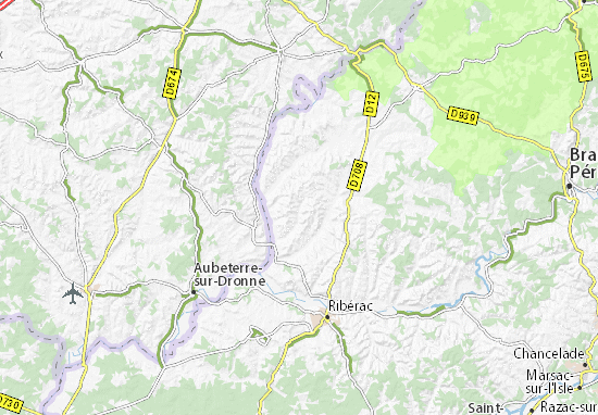 Mapa Bouteilles-Saint-Sébastien