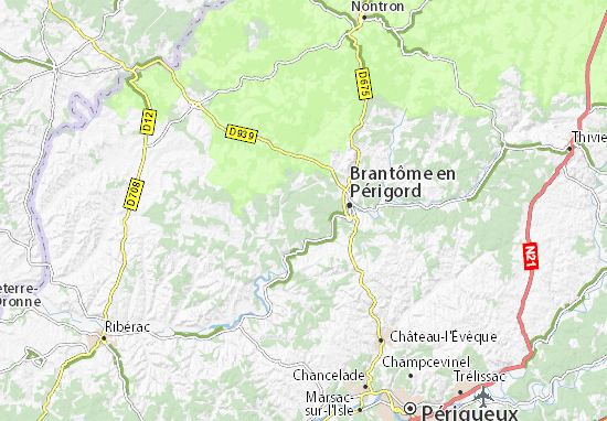 Kaart Plattegrond Saint-Julien-de-Bourdeilles
