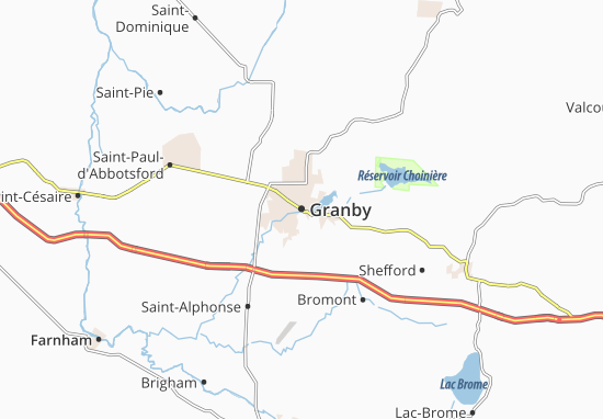 Mapa Granby