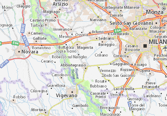Mapa Cassinetta di Lugagnano