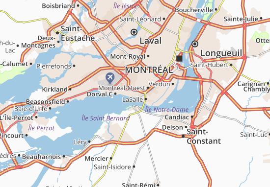 Karte Stadtplan Lachine
