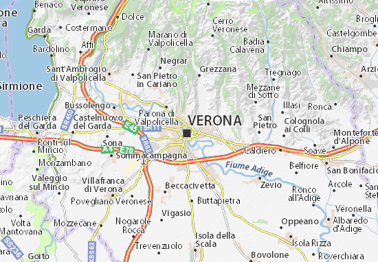 Mapa Verona