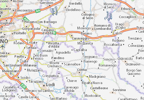 Karte Stadtplan Capralba