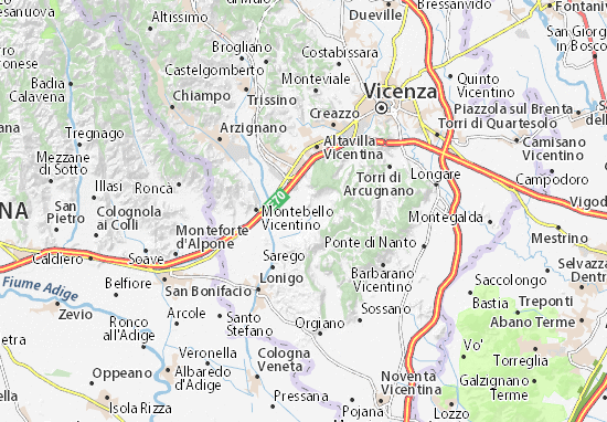 Mapa MICHELIN Vilãs - mapa Vilãs - ViaMichelin