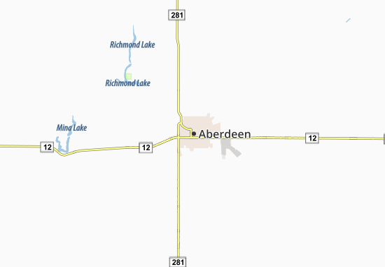 Karte Stadtplan Aberdeen