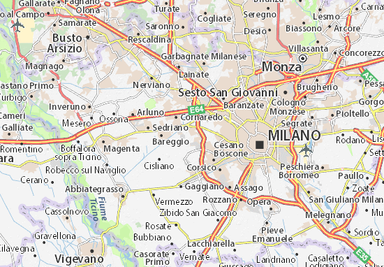 Kaart Plattegrond Settimo Milanese