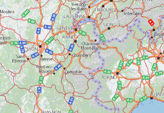 savoie carte Carte détaillée Savoie   plan Savoie   ViaMichelin